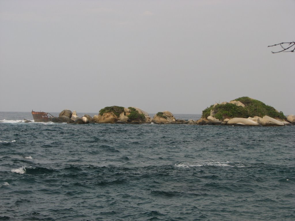 Shipwreck, Tayrona Park by Nestor Ivan