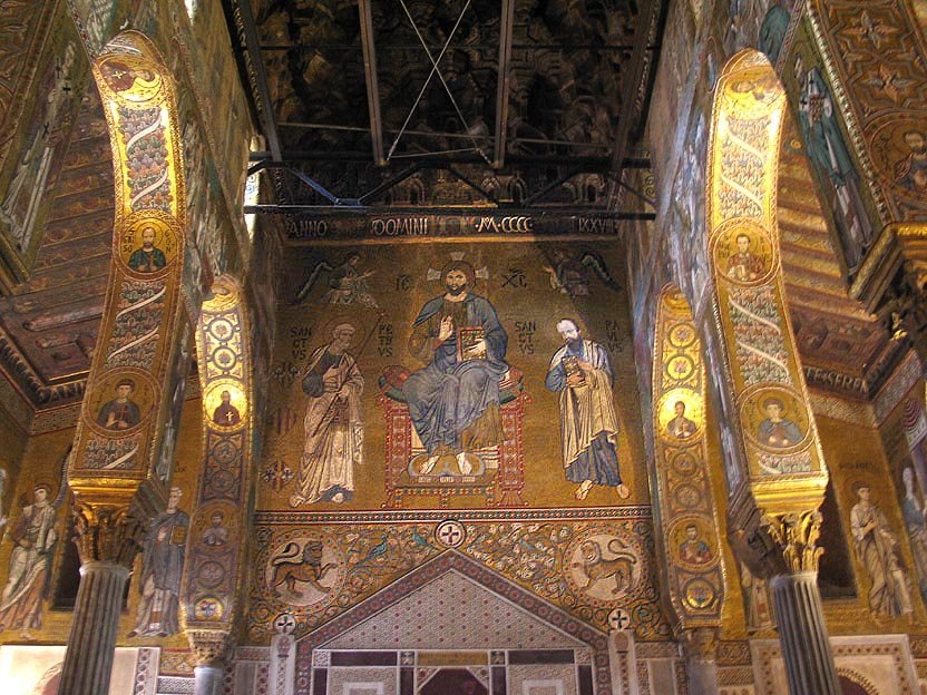 Palermo Capella Palatina Christ between St. Peter and St. Paul by RWFG