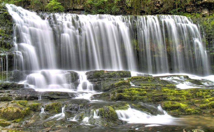 Sgwd Isaf Clun Gwyn Waterfall by Antony Williams