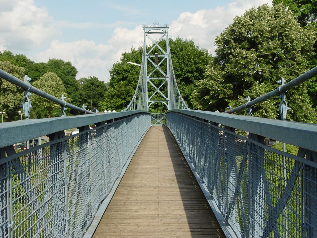 Hann. Münden Hängebrücke über die Fulda by Thomas Schroeder