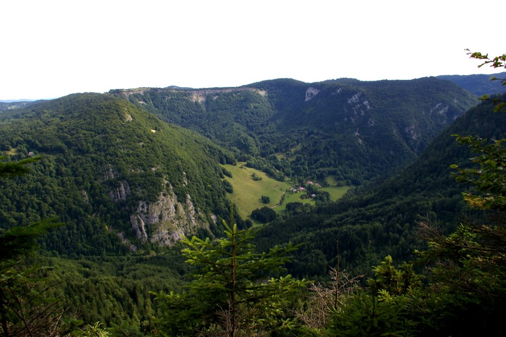 La combe d'Orvaz depuis la Roche Fauconnière by Romain11