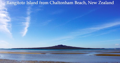 Rangitoto from Cheltenham Beach by T.Ranby www.wekafx.com