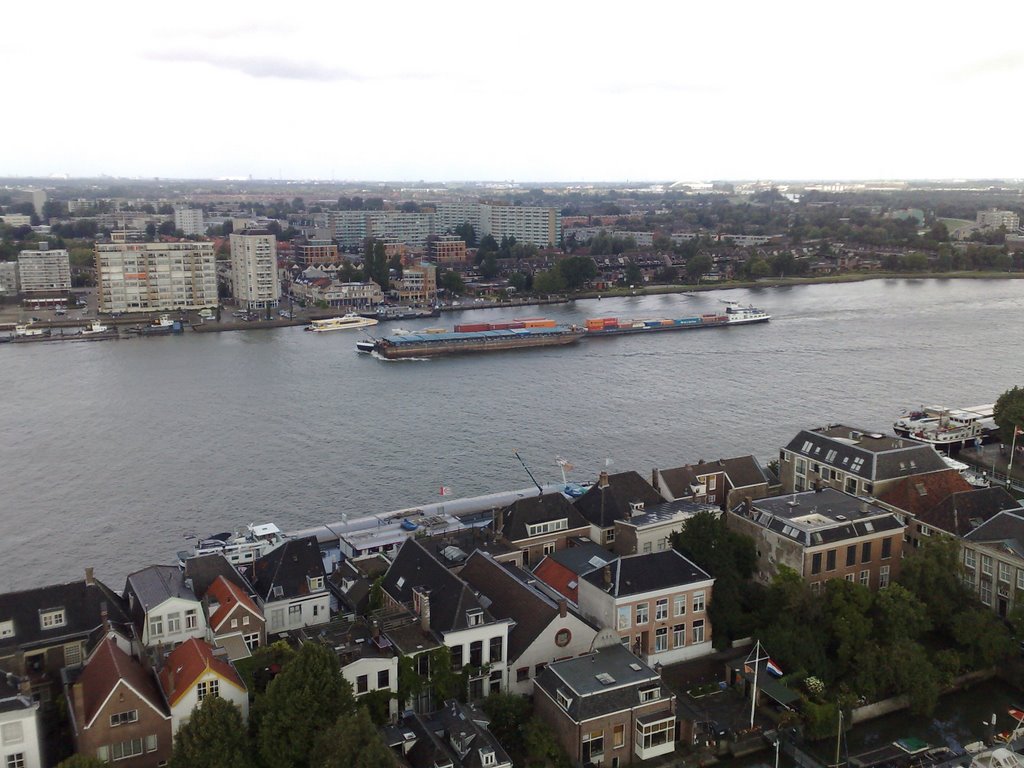 View from church tower of Onze Lieve Vrouwekerk in Dordrecht by Gert-Jan van Krevele…