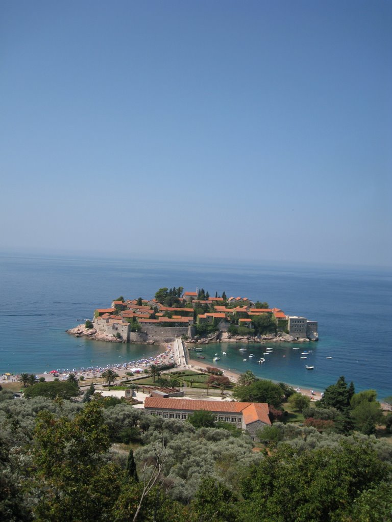 Sveti Stefan - Kilátás a parkolóból by Menczel-Kiss Gergely