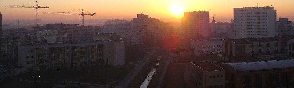 Sunrise, Gocław, Warsaw. 2007 by hicks668