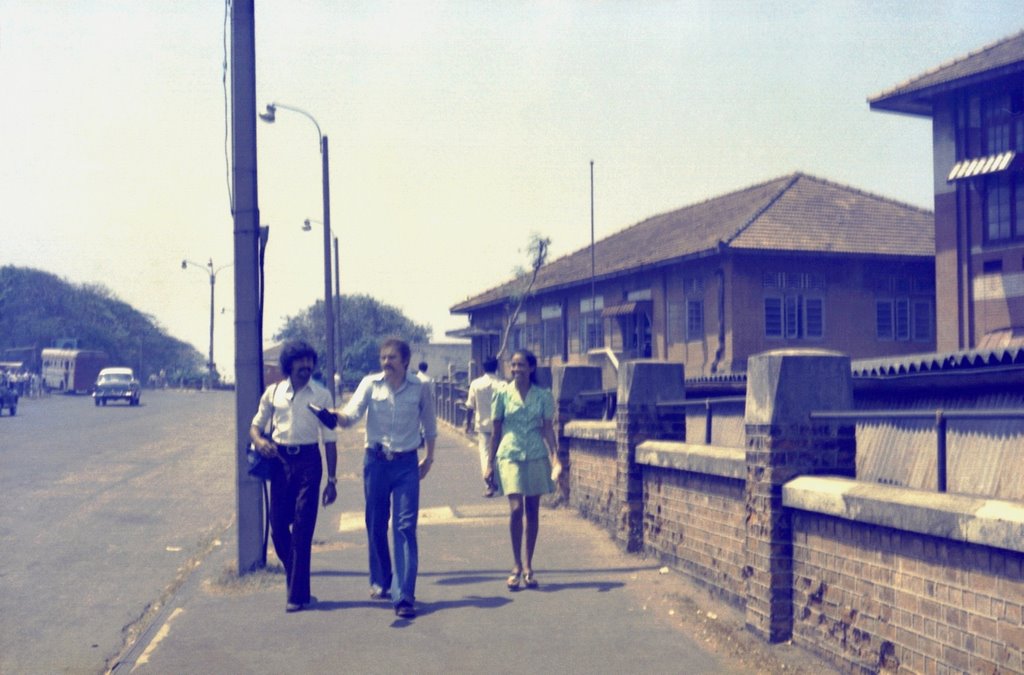 Colombo in 1976, walking in Lotus Road near Transworks House , SW view by Andreas Czieborowski