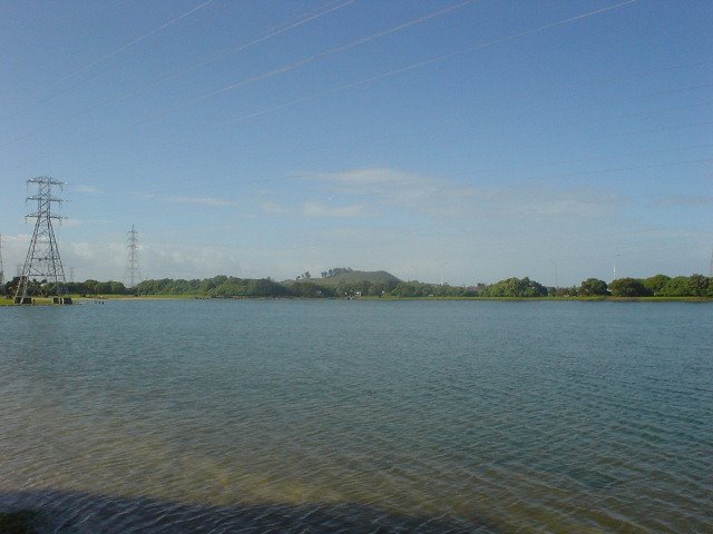 Onehunga Bay - looking toward Mangere Domain by Bryan D