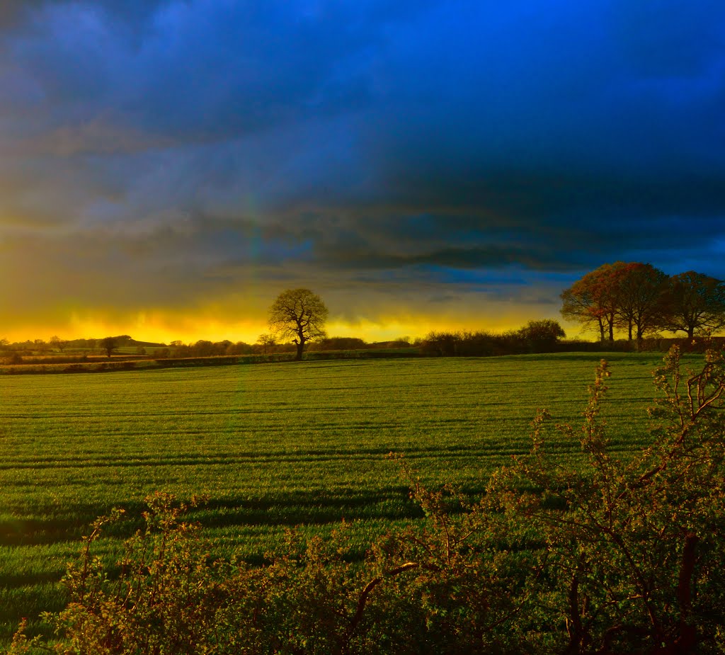 Thundery clouds near Gnosall by Shaun Jones