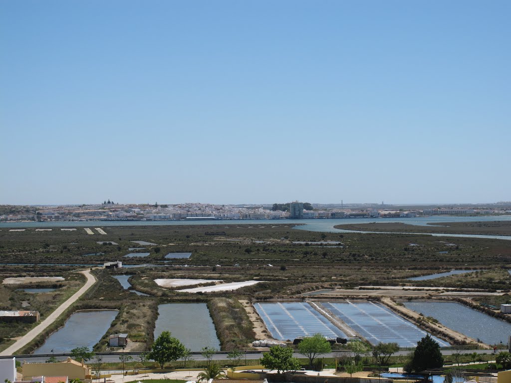 Portugal. Algarve. Castro Marim. Salinas e Ayamonte vistos do Castelo by Maria João Marques G…