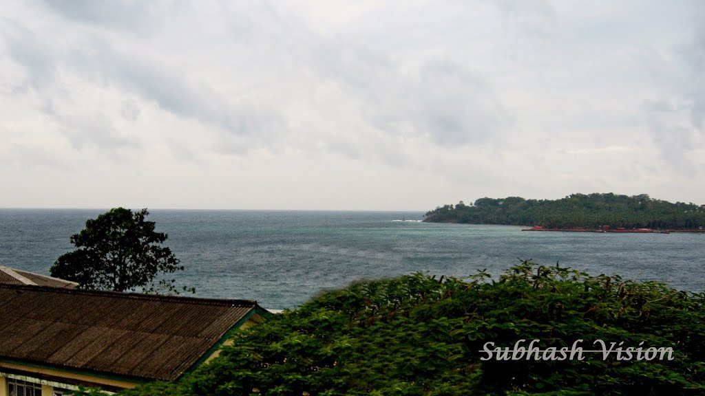 Sea View from Andaman Cellular Jail by Subhash P Gupta