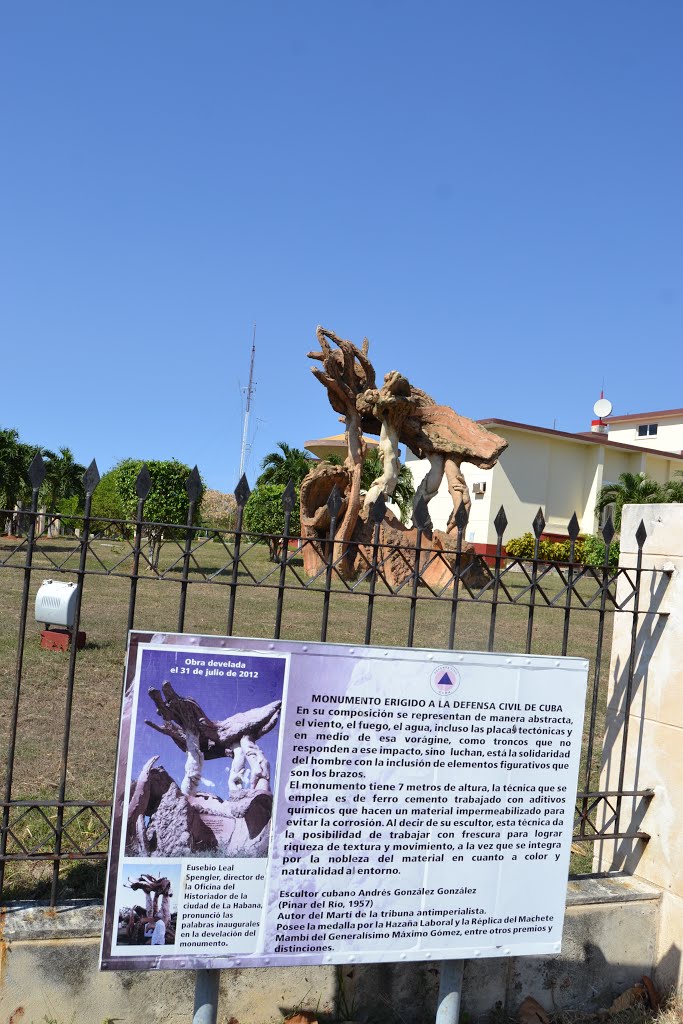 MONUMENTO "A LA DEFENSA CIVIL DE CUBA" (2012) DE ANDRÉS GONZÁLEZ GONZÁLEZ. by CÉSAR O. GÓMEZ LÓPEZ