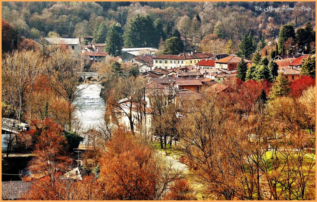 ITALIA - Carate Brianza (MB). Loc: Agliate; il fiume e il parco Lambro, visto da Costa Lambro. - Agliate village and Lambro River view from Costa Lambro. by antenoremalatesta