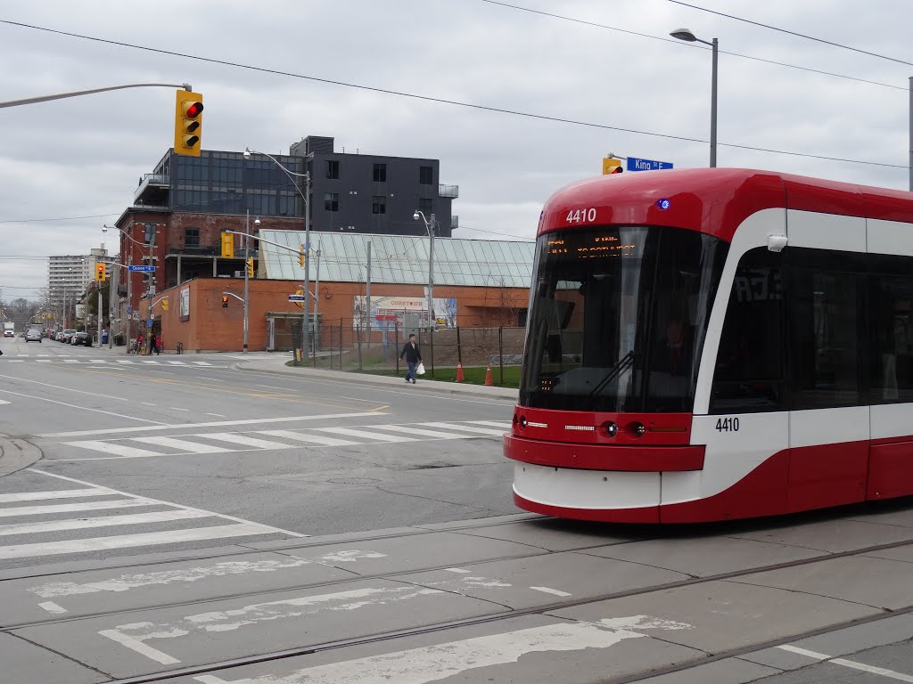 Beautiful new Bombardier vehicles, from the SW corner of River and King, 2016 05 02 (12).JPG by OldYorkGuy