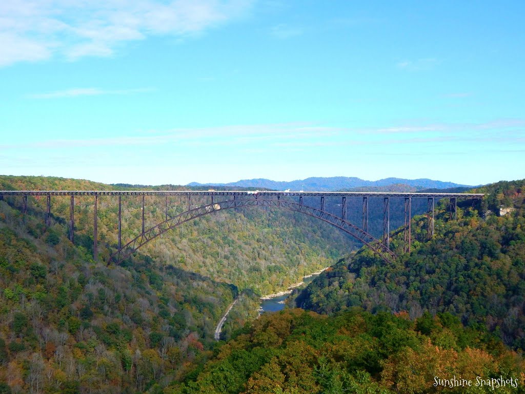 New River Gorge Bridge from Long Point by Laura Sunshine