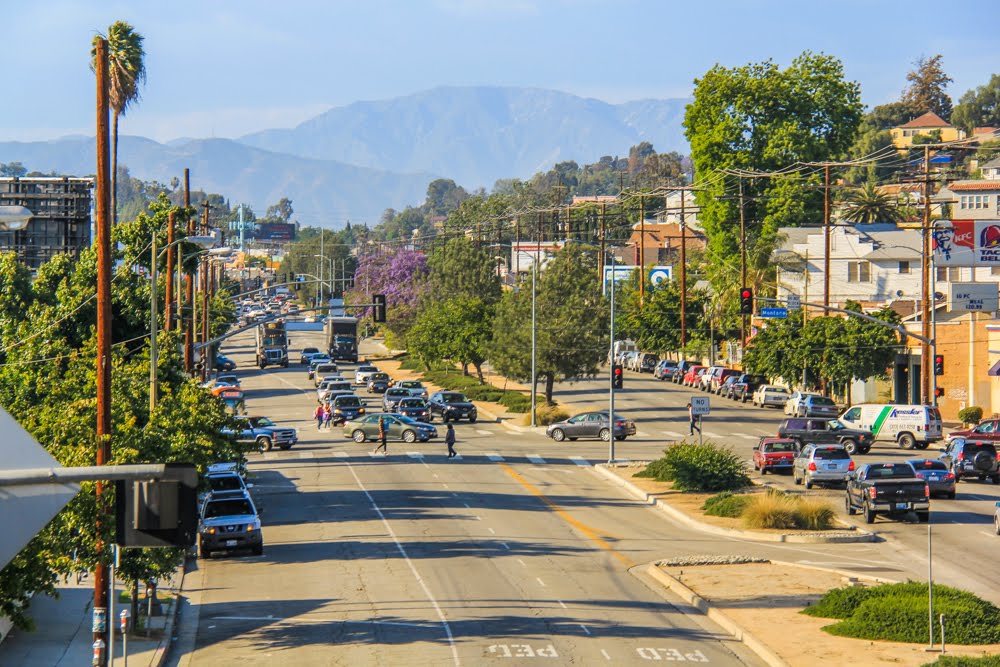 Sights On Sunset Blvd. in Echo Park, Los Angeles, California by Michael Jiroch