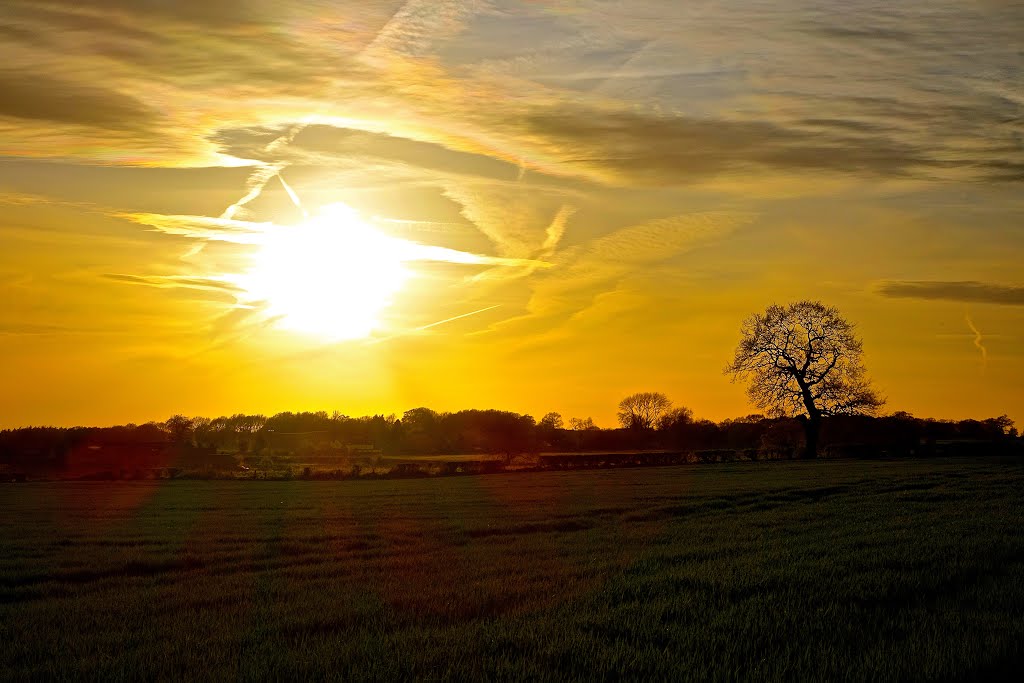 Gnosall sunset by Shaun Jones