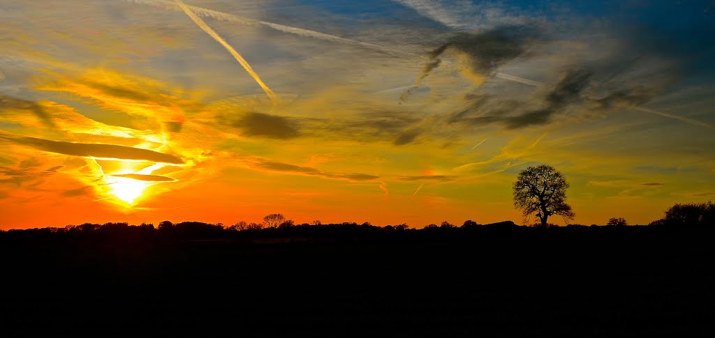 Gnosall sunset by Shaun Jones