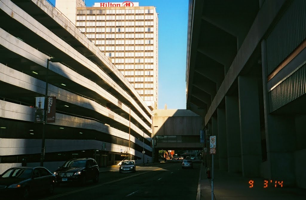 Hartford streetscapes: This just won't do. Church Street between Ann Uccello and Trumbull Streets. Here is a veritable catalog of crimes against good urban form. (Sept.2014) by miklospogonyi