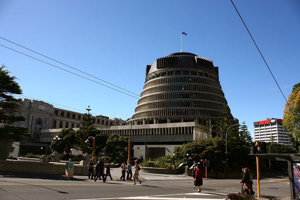 The Beehive - viewed from 'The Terrace' & 'Bowen Street' intersection by Fritz Schöne