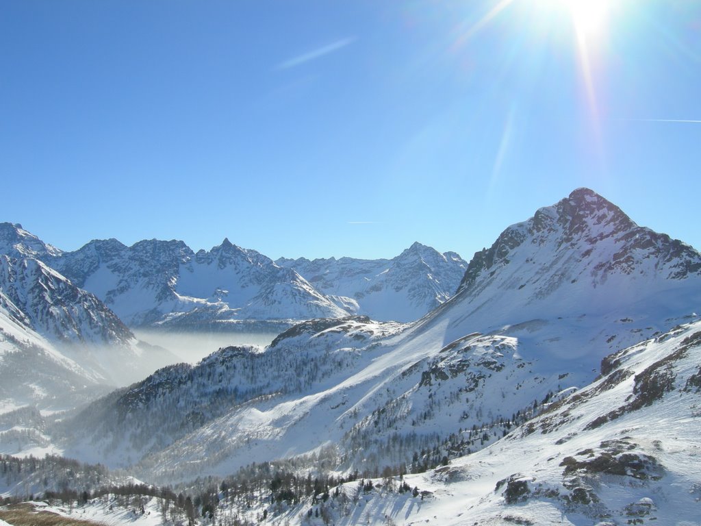 Vista dal Passo del Bernina - Landscape from Bernina pass by Sara Baggio