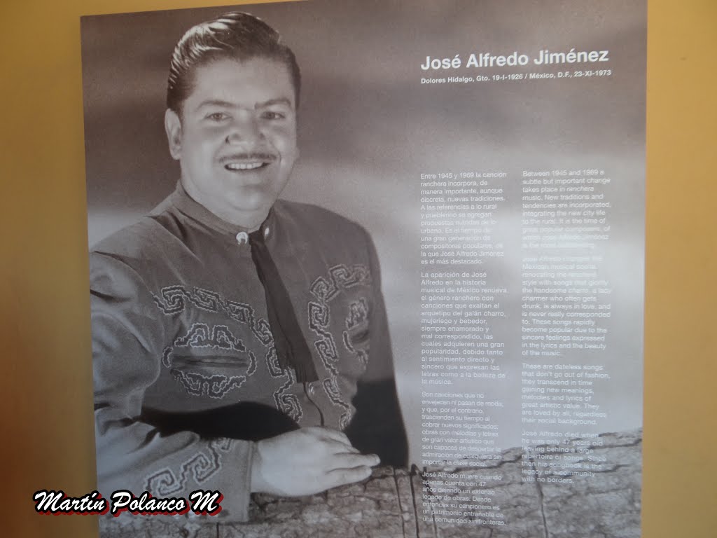 El gran compositor mexicano José Alfredo Jiménez. by Martin Polanco M