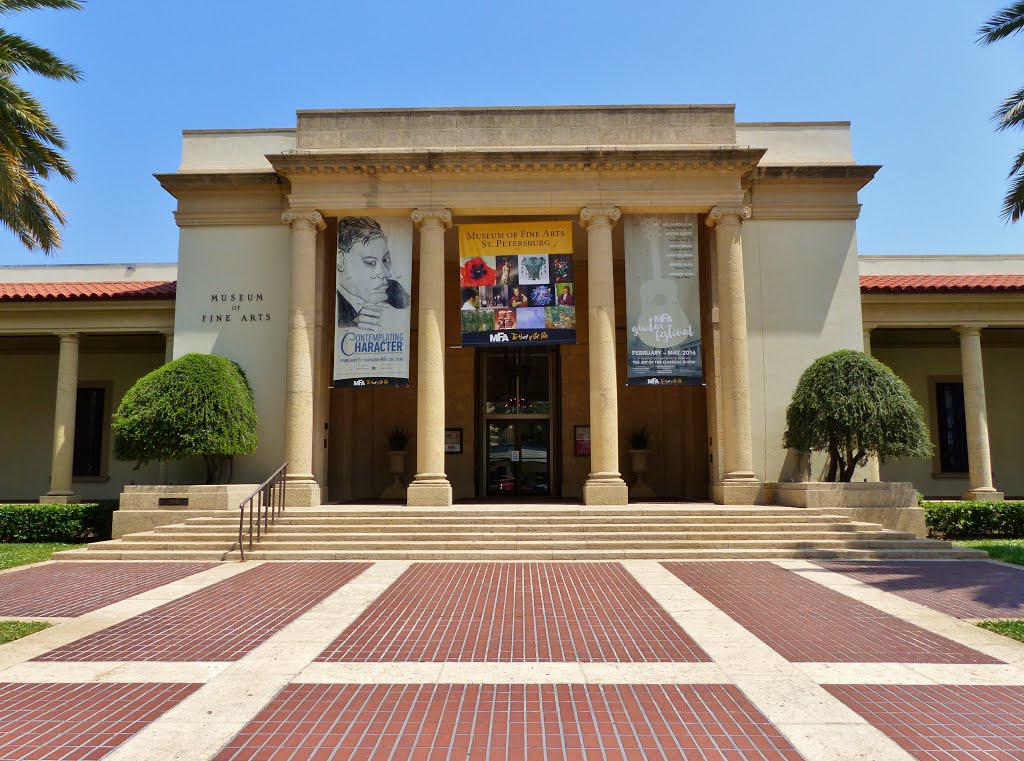 Museum of Fine Arts Entrance by Michael Hogue