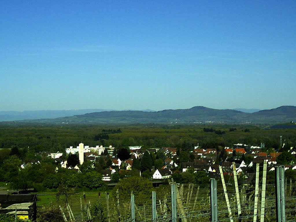 Mai - Vulkan Kaiserstuhl im Breisgau Panorama von Freiburg aus - 2016 by pictures Jettcom