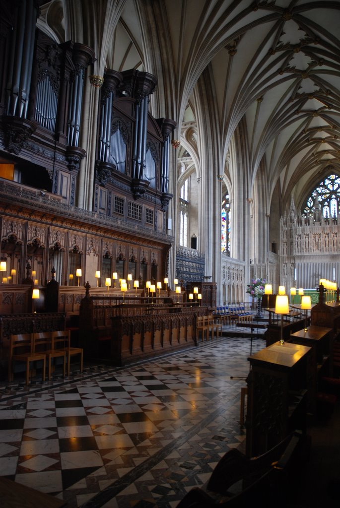 Bristol - Cathedral chorus and central aisle by jimimk2