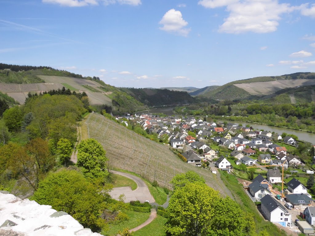 Uitzicht Vanuit Burcht Saarburg by Pelikaan