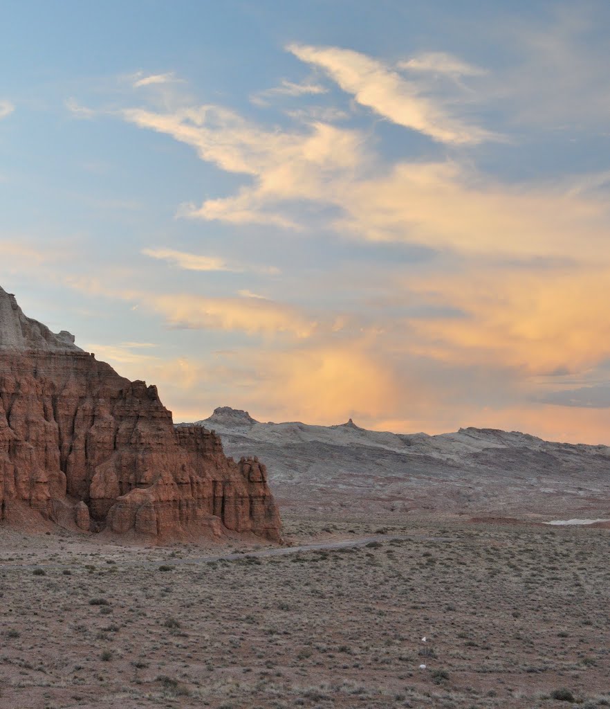 Sunset over Goblin Valley. by John Roberts