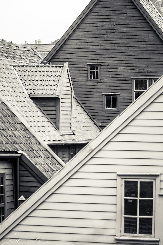 Bryggen, Bergen, Norway by Sławek Milewicz