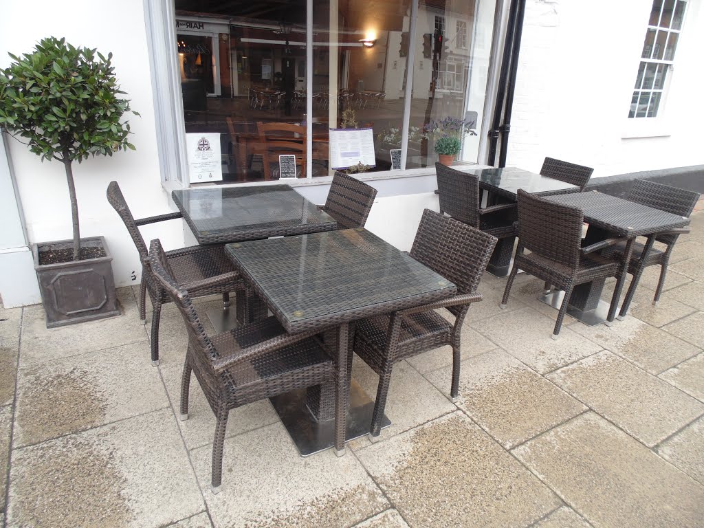 The sets of tables and chairs, outside Next Door by Robert'sGoogleEarthP…