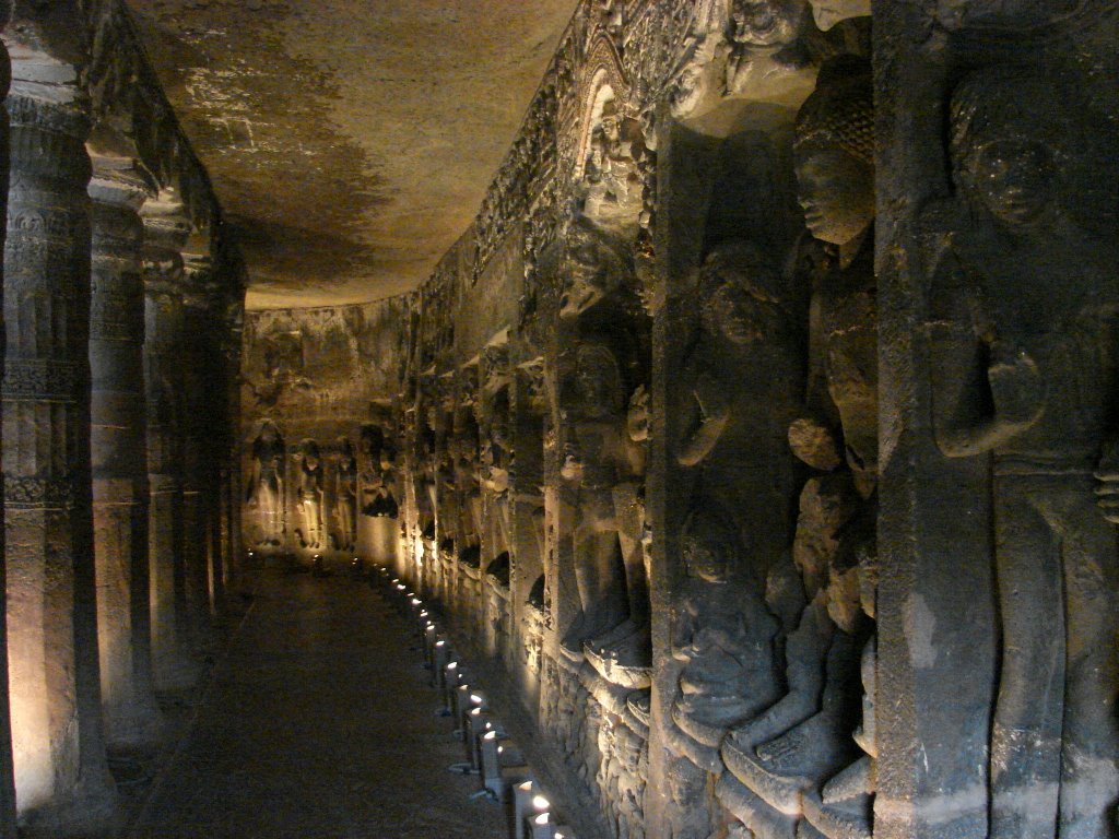 Ajanta Caves, Maharashtra by anuj_kathuria