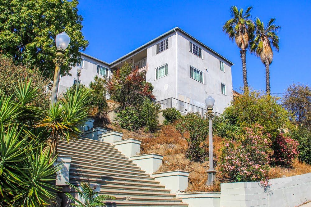 Sights On Sunset Blvd., Echo Park, Los Angeles, California by Michael Jiroch