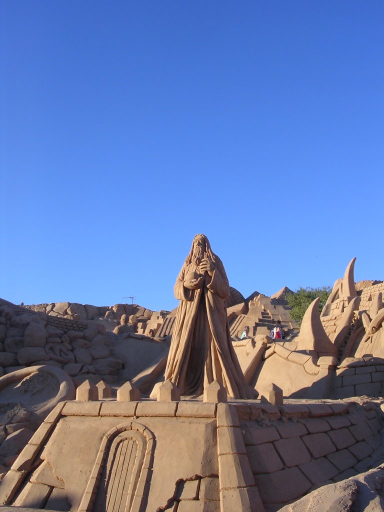 Fiesa, Sandsculptures 2008: Gandalf by Harm Salomons