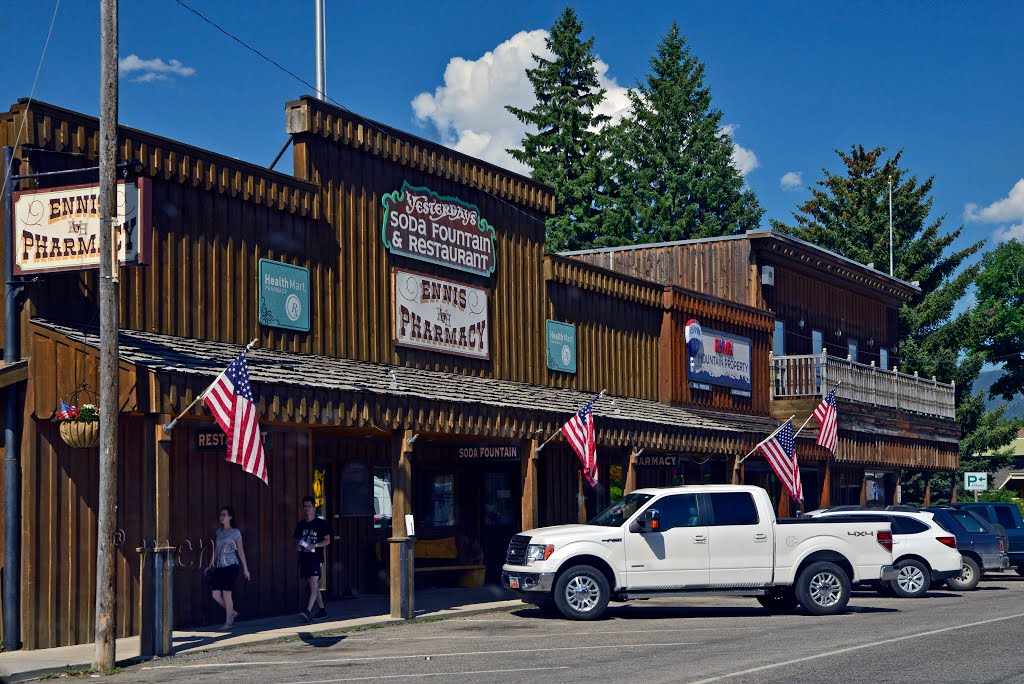 USA, MT. On US#287. Ennis - street life ii by Michael Eckrich-Neub…