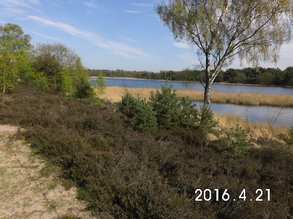 Blik op water richting Zuid vanaf bovenpad by wieger draaijer