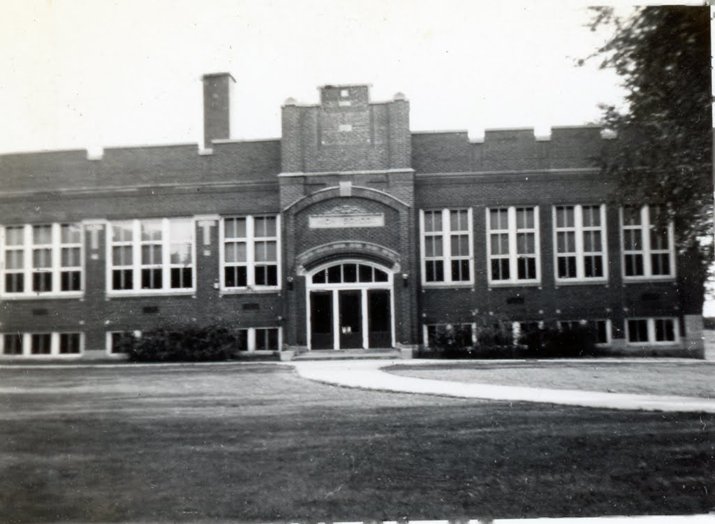 Maple Park Community High School, Maple Park, Illinois, 1940 by Geoffrey Skinner