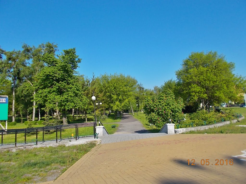 Park Miejski przy ul.Lubelskiej w Chełmie - wejście główne by Janusz B