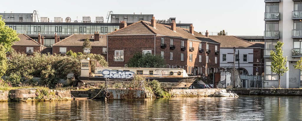 GRAND CANAL LOCKS AT GRAND CANAL DOCK IN DUBLIN DOCKLANDS [URBAN DEPRESSION AND DECAY] by William Murphy