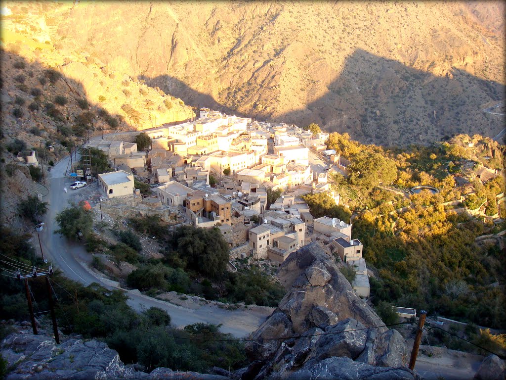 Al Shuraijah Terraced Village - Jebel Akhdar - Oman by Bassam Jayousi