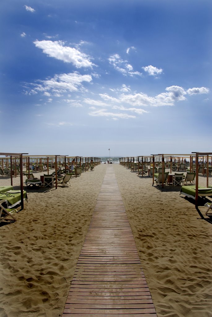 At A Beach in Forte Dei Marmi by Rakan Alireza