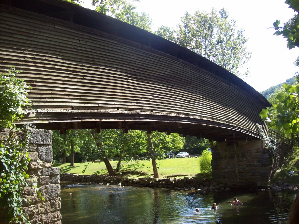 Humpback Covered Bridge & Swimming Hole, Covington, Va. by pmcelveen