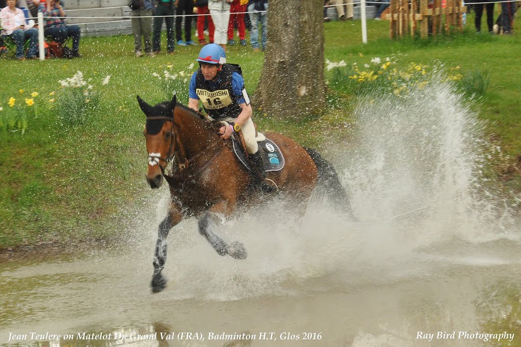 2) Jean Teulere (FRA) on Matelot Du Grand Val, Badminton Horse Trials, Gloucestershire 2016 by Ray Bird