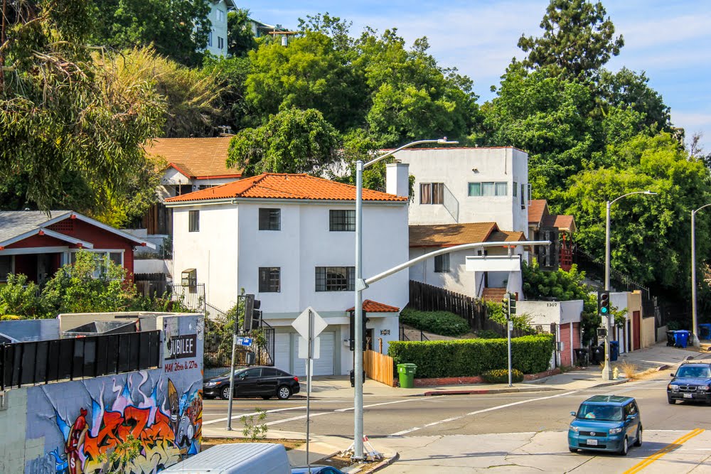 Sights on Sunset Blvd. in Silver Lake, Los Angeles, California by Michael Jiroch