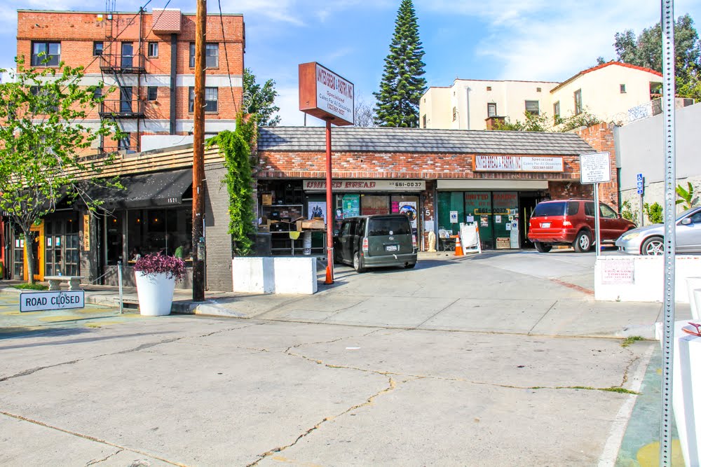 Sunset Blvd. (Sunset Junction) in Silver Lake, Los Angeles, California by Michael Jiroch