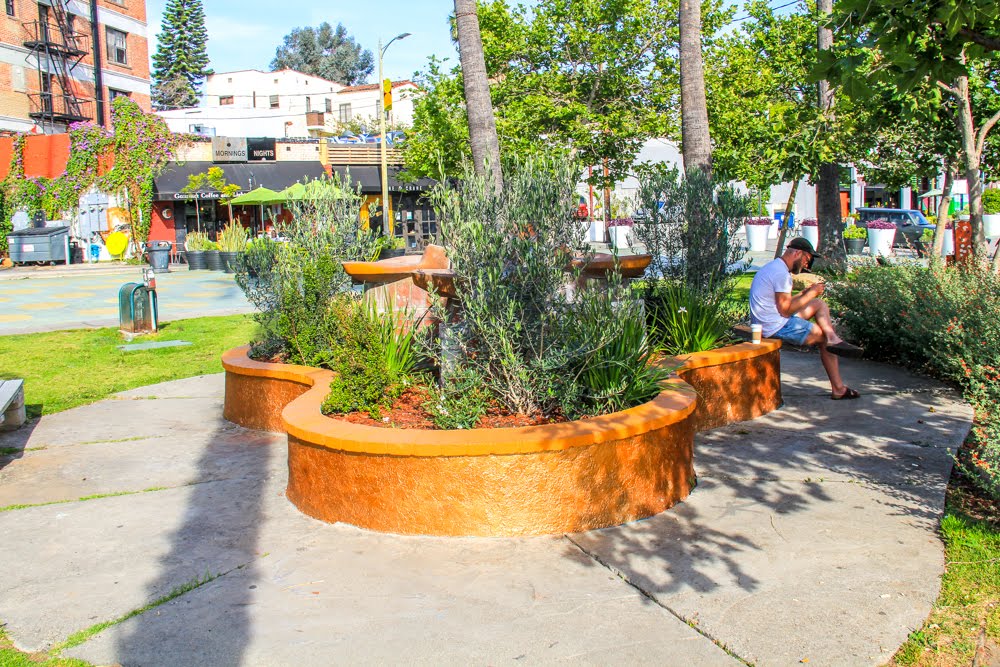 Sunset Blvd. (Sunset Junction) in Silver Lake, Los Angeles, California by Michael Jiroch