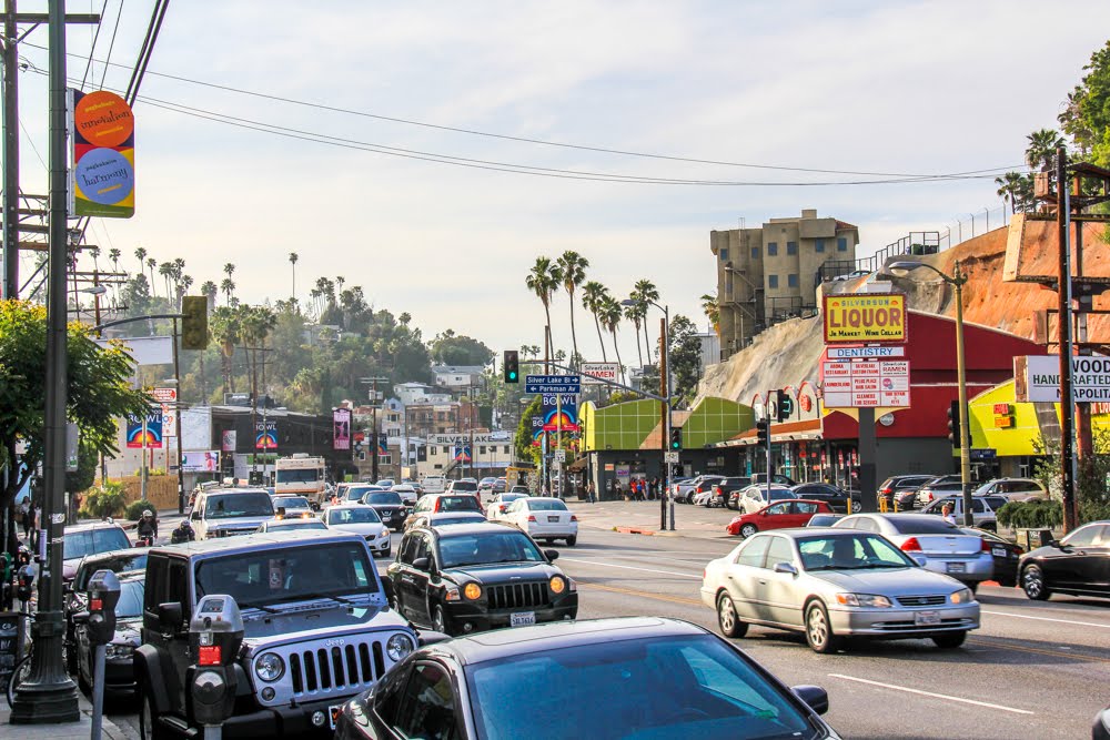 Sights on Sunset Blvd. in Silver Lake, Los Angeles, California by Michael Jiroch