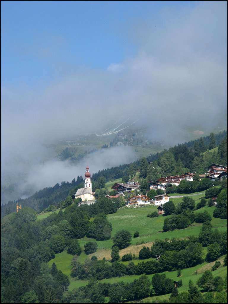 Gasteig: Landschap richting Telves by © Dennis Wubs