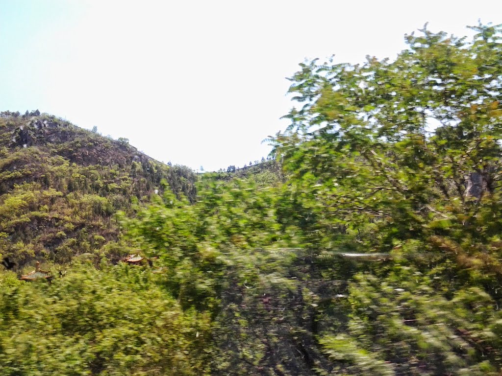 View along the highway . Going to Badaling Cableway Station . by PM Velankar